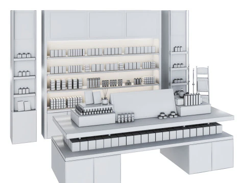 Vitrine 04 showroom Modelo 3D