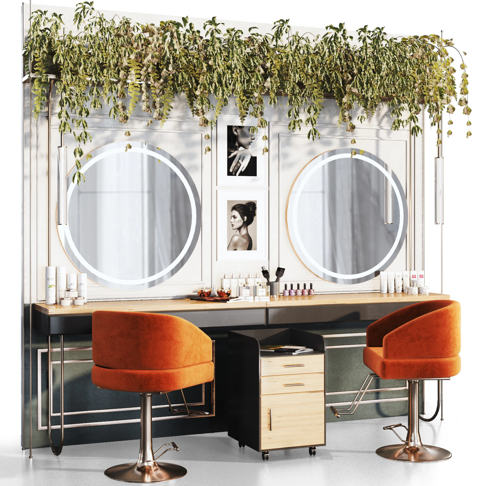 Beautysalon 12 Friseursalon 3D Modell .c4d .max .obj .3ds .fbx .stl .blend 
