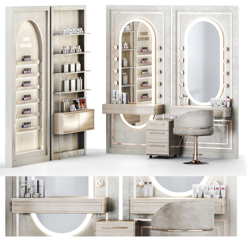 Beauty salon 10 3D 모델 .c4d .max .obj .3ds .fbx .stl .blend 