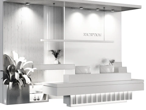 Reception Dark theme 3D Model