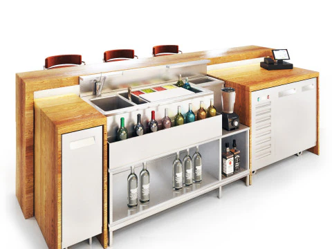 カフェバー14 3Dモデル