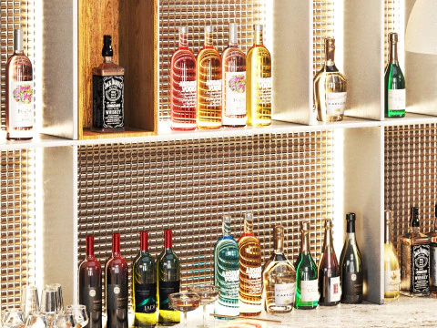 カフェバー14 3Dモデル