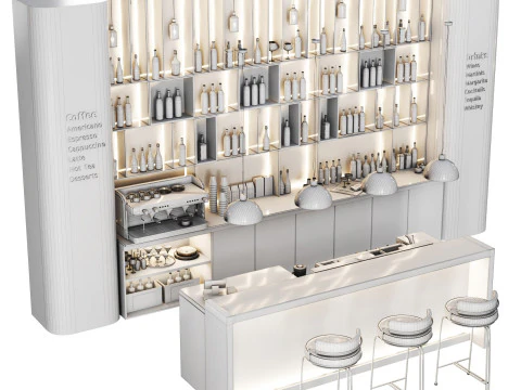 カフェバー14 3Dモデル