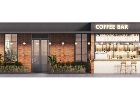 Cafe restaurant full design 17 3Dモデル