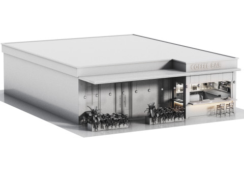 Cafe restaurant full design 17 3Dモデル