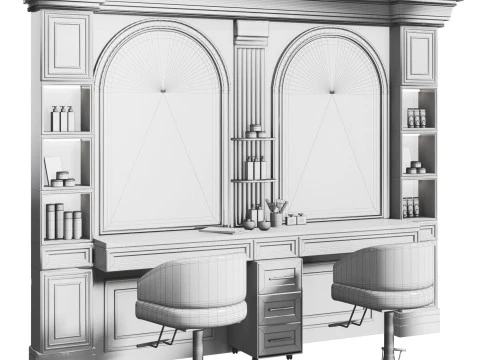 Classic Beautysalon014 3D Model