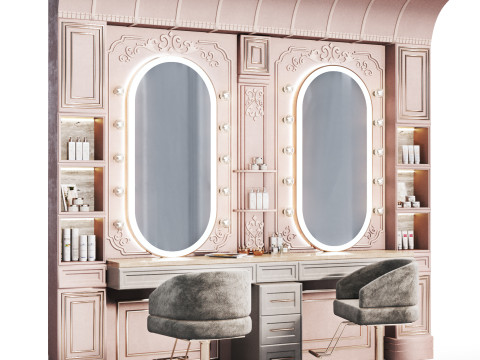 Beautysalon015 classic interior 3D-Modell