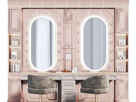 Beautysalon015 classic interior 3D Model