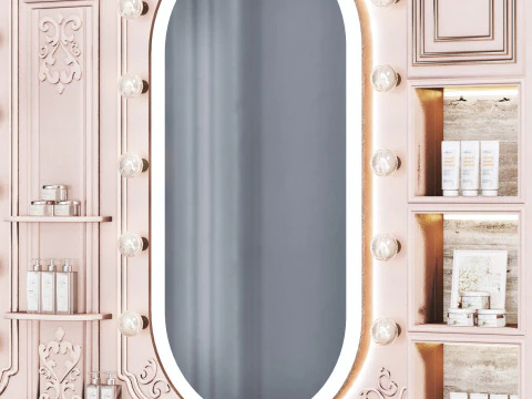 Beautysalon015 classic interior 3D Model