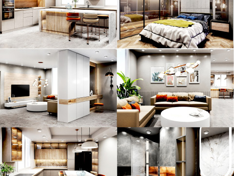 Apartment Interior Design 3D 模型