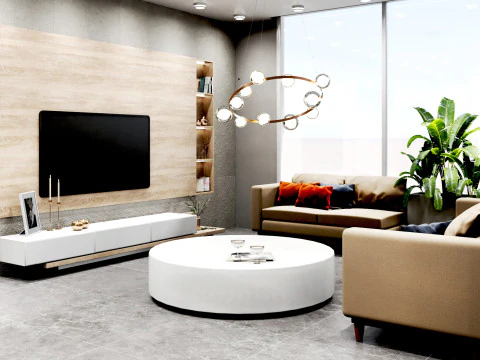 Дизайн интерьера квартиры 3D Модель