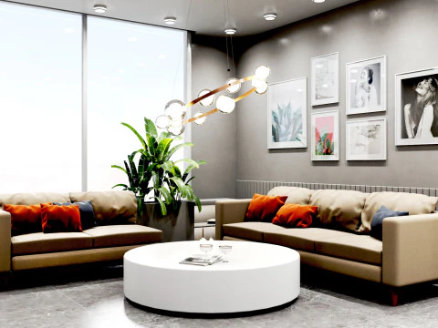 Дизайн интерьера квартиры 3D Модель