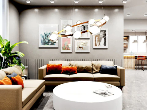 Дизайн интерьера квартиры 3D Модель