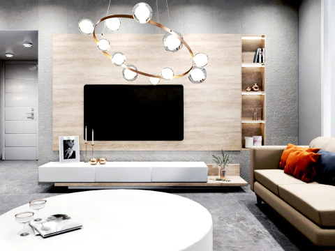 Дизайн интерьера квартиры 3D Модель