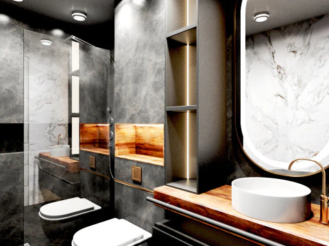 Дизайн интерьера квартиры 3D Модель