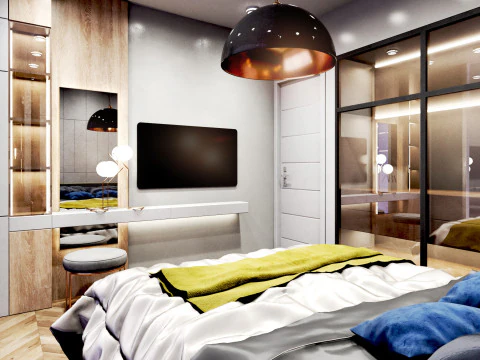 Дизайн интерьера квартиры 3D Модель