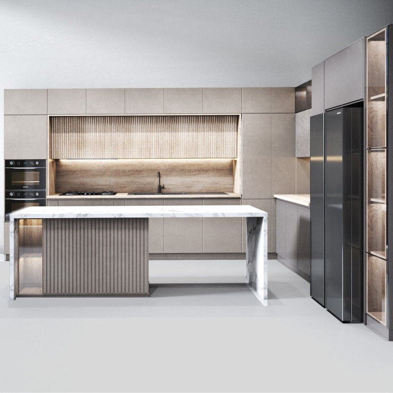 Kitchen N09 3D Model .c4d .max .obj .3ds .fbx .stl .blend