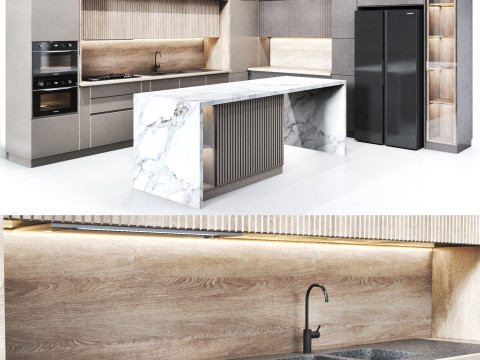 Kitchen N09 3D Model
