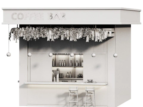 Outdoor Cafe18 street bar coffeetogo 3D Model