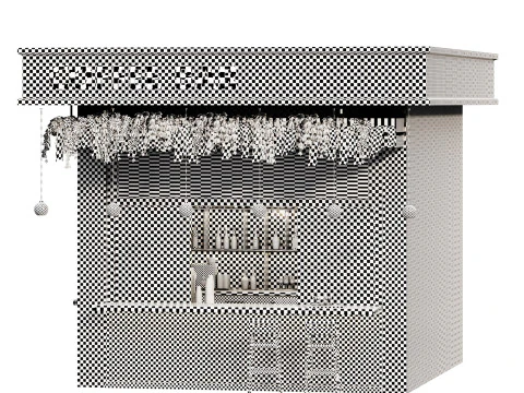 Outdoor Cafe18 street bar coffeetogo 3D Model
