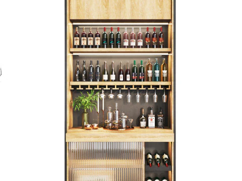 Minibar 04 kitchenbar 3D Model