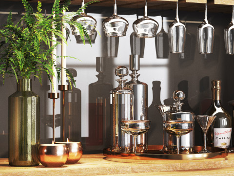 Minibar 04 kitchenbar 3D 模型