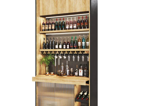Minibar 04 kitchenbar 3D Model