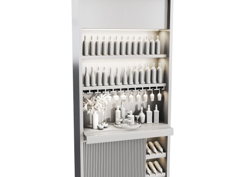 Minibar 04 kitchenbar 3D 模型