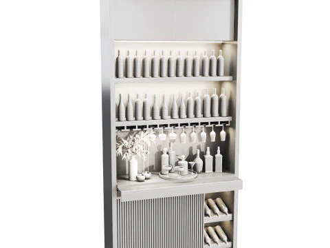 Minibar 04 kitchenbar 3D Model