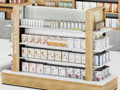 Farmacy Drugstore showcase 3D Model