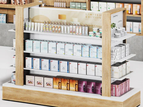 Farmacy Drugstore showcase 3D Model