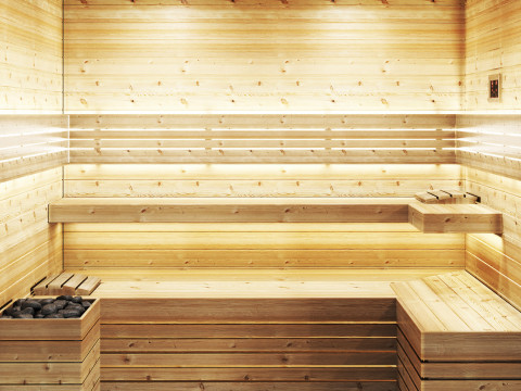 Sauna 02 steamroom spa 3D Model