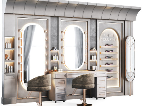 Beautysalon 16 hairdresser- barbershop 3D Model
