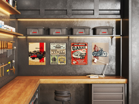 Workshop 02 Garage tools Modelo 3D