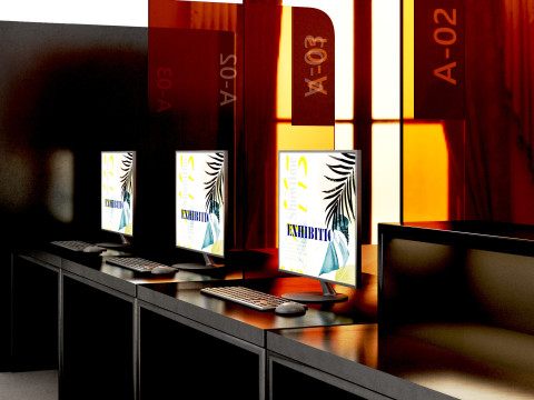 Bank Reception counter customer service Modèle 3D
