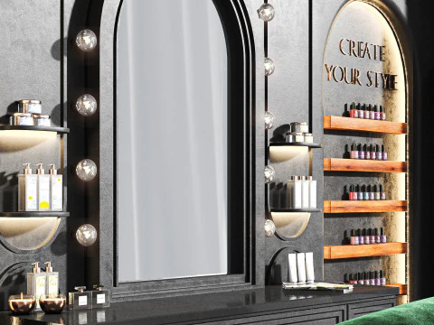 BeautySalon 017 barbershop 3D Model