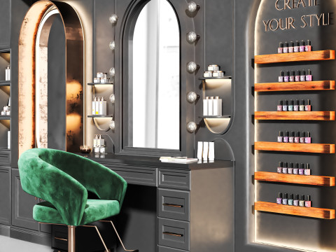 BeautySalon 017 barbershop 3D Model