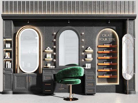 BeautySalon 017 barbershop 3D Model