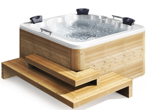 Jacuzzi 04 Spa pool Bathtub 3D Modell