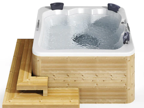 Jacuzzi 04 Spa pool Bathtub 3D Model