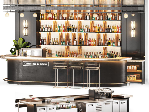 Cafe Bar 19 3D Model