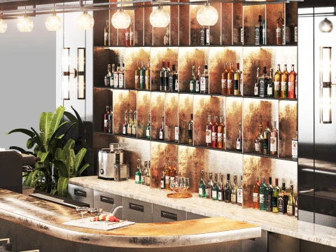 Caffetteria-Bar 19 Modello 3D