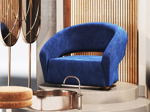 BeautySalon 18 manicure pedicure barbershop 3D Model