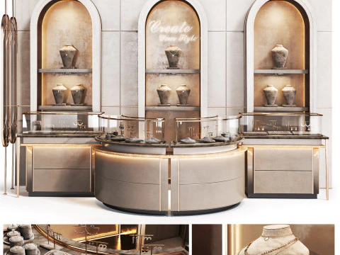 Escaparate de joyer&iacute;a 03 Modelo 3D