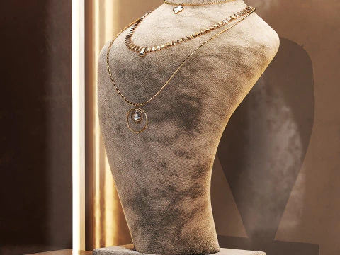 Jewelry store 03 showcase 3D Model