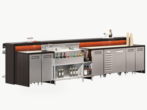 Chinese Cafe Restaurant 3D Model