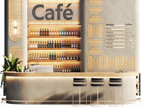 Caf&eacute;-Restaurant 20 Modèle 3D