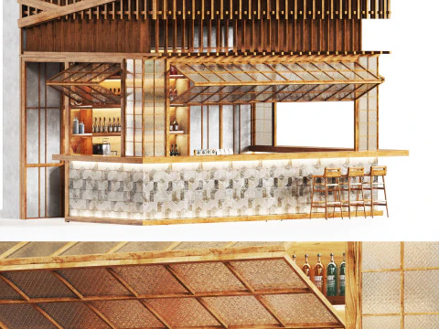 Zona ristorazione della caffetteria 25 Modello 3D