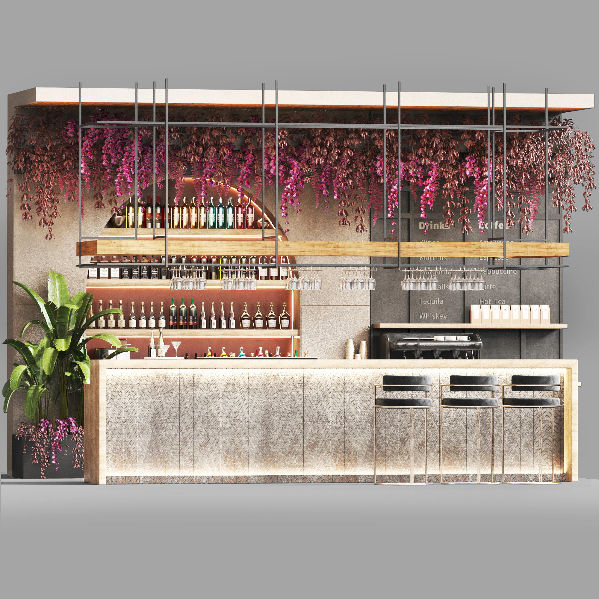 カフェレストラン26 3Dモデル .c4d .max .obj .3ds .fbx .stl .blend 