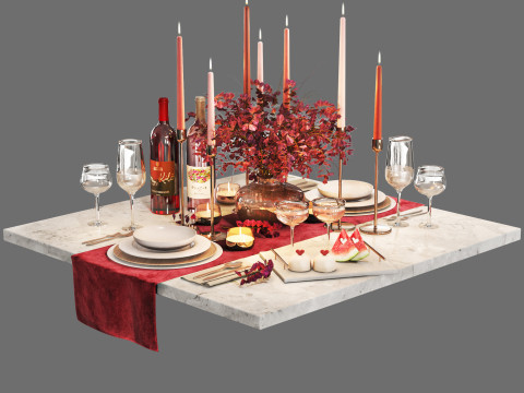 Vajilla 04 porciones Modelo 3D